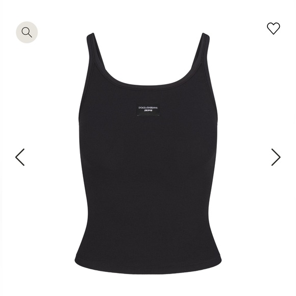 DOLCE&GABBANA X SKIMS COTTON RIB SCOOP TANK
ONYX / 2X - Picture 1 of 4